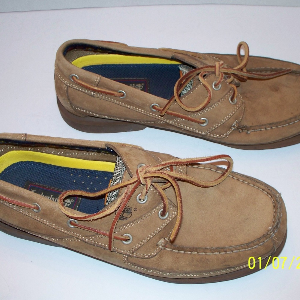 Timberland Men's Nubuck 2 Eye Boat Shoe Vented 12M